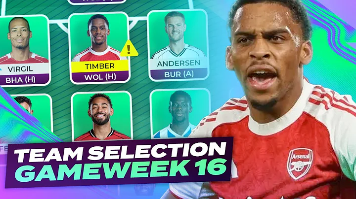 TIMBER FLAGGED ⚠️  FPL TEAM SELECTION GAMEWEEK 16 🔥 | Fantasy Premier League Tips 2025/26