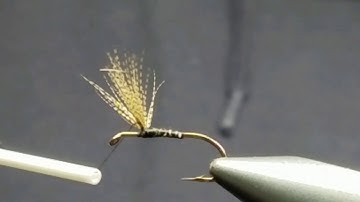 Tying a Catskill style divided wood duck wings