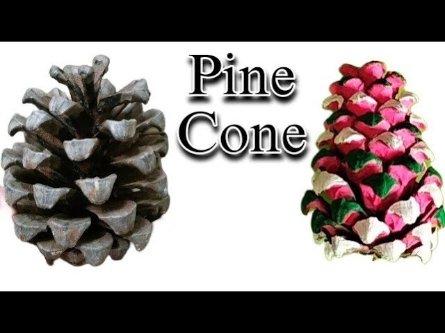 5 DIY PINE CONE CRAFTS, FAUX BLEACHED PINE CONE, WINTER DECOR IDEAS