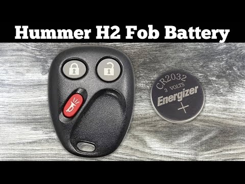 2003 – 2007 Hummer H2 Fob Battery Replacement – How To Replace Change LHJ011 Remote Batteries