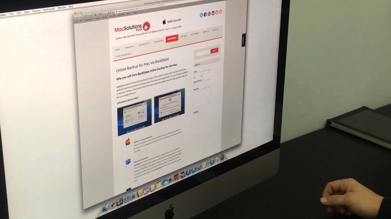 MacSolutions Plus Online Backup - YouTube