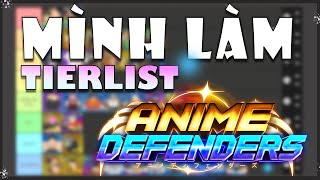 TIERLIST ANIME DEFENDERS PART 1