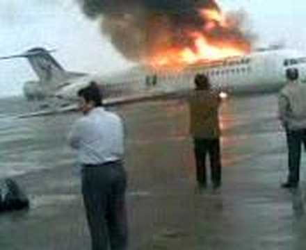 Fokker 100, belonging to the Islamic Republic of Iran Airlines (Iran Air), was heading from Tehran to the southern provincial capital, Shiraz, at 07:20 hours local time (0350 GMT) when it skidded off the runway while trying to takeoff. Jan 2, 2008 www2.irna.ir