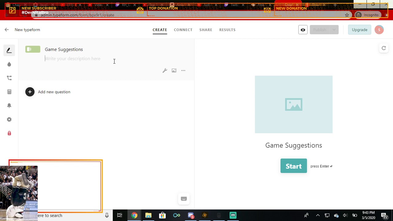 How To Make a Game Request Form on Typeform - YouTube