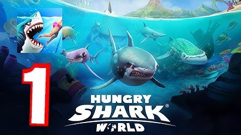 Hungry Shark World : part 1 : blacktip reef shark gameplay (android),(ios)      #hungry Shark World