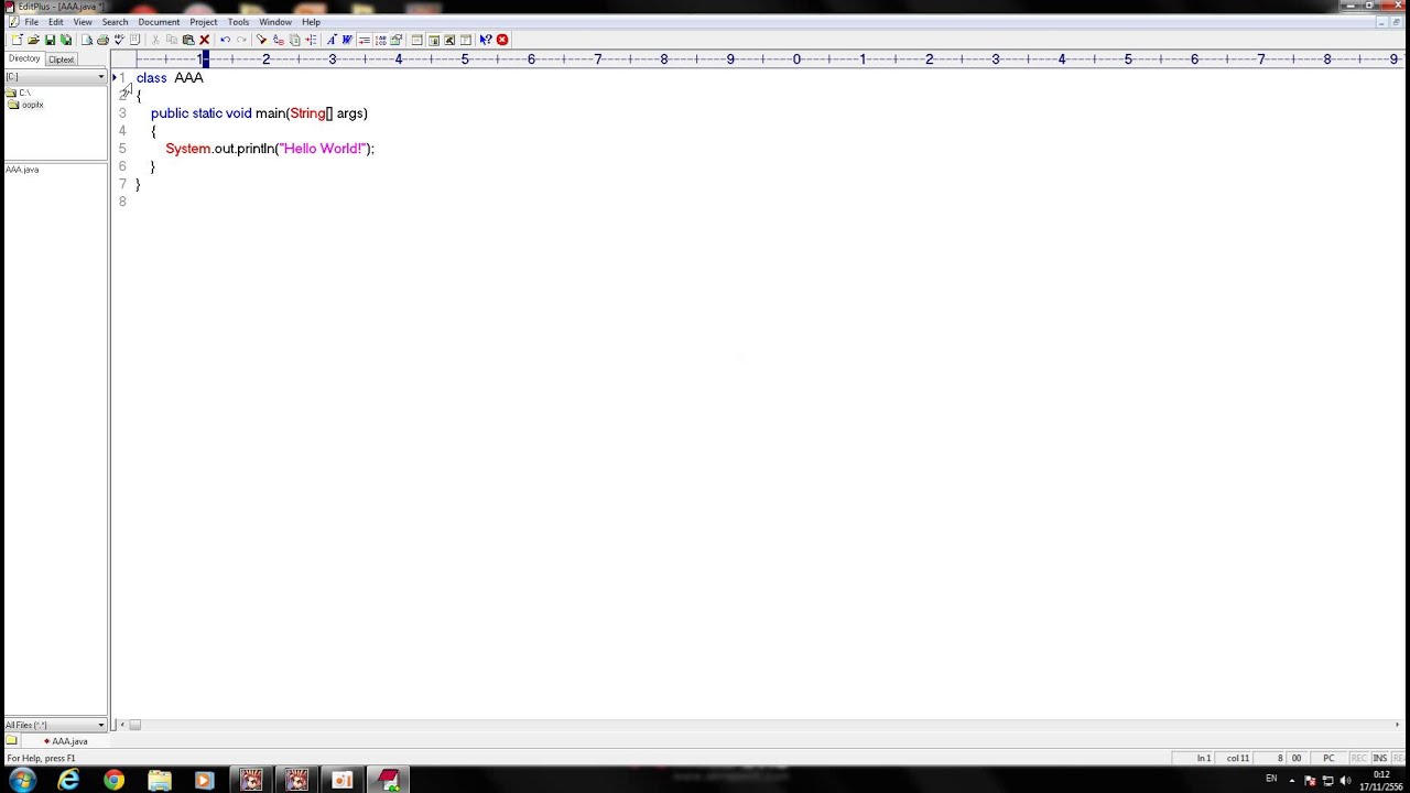 การ คอมไพล์ และ การรัน ภาษา Java ปล.คอมใน ม.อยู่ใน Program File(x86