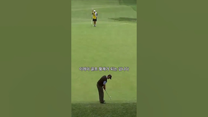 타이거 우즈가 골프 황제인 이유