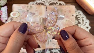 ASMR | Butterfly Fairy  | Relaxing Scrapbooking & Unboxing | No Music | No Talking