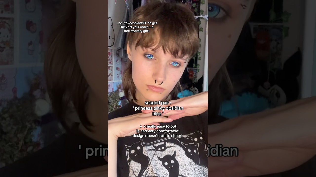 PINKYPARADISE LENSES! #makeuptutorial  #makeupshorts #shorts #grwm #alternative #cosplay