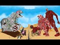 Returning From The Dead of SHIN GODZILLA ZOOMBIE vs TITAN - Rotation Luck FUNNY CARTOON [#2]