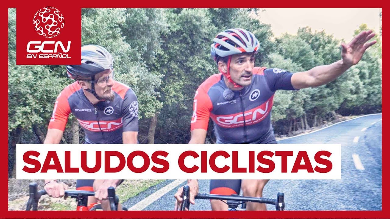 Tipos de saludos ciclistas en carretera