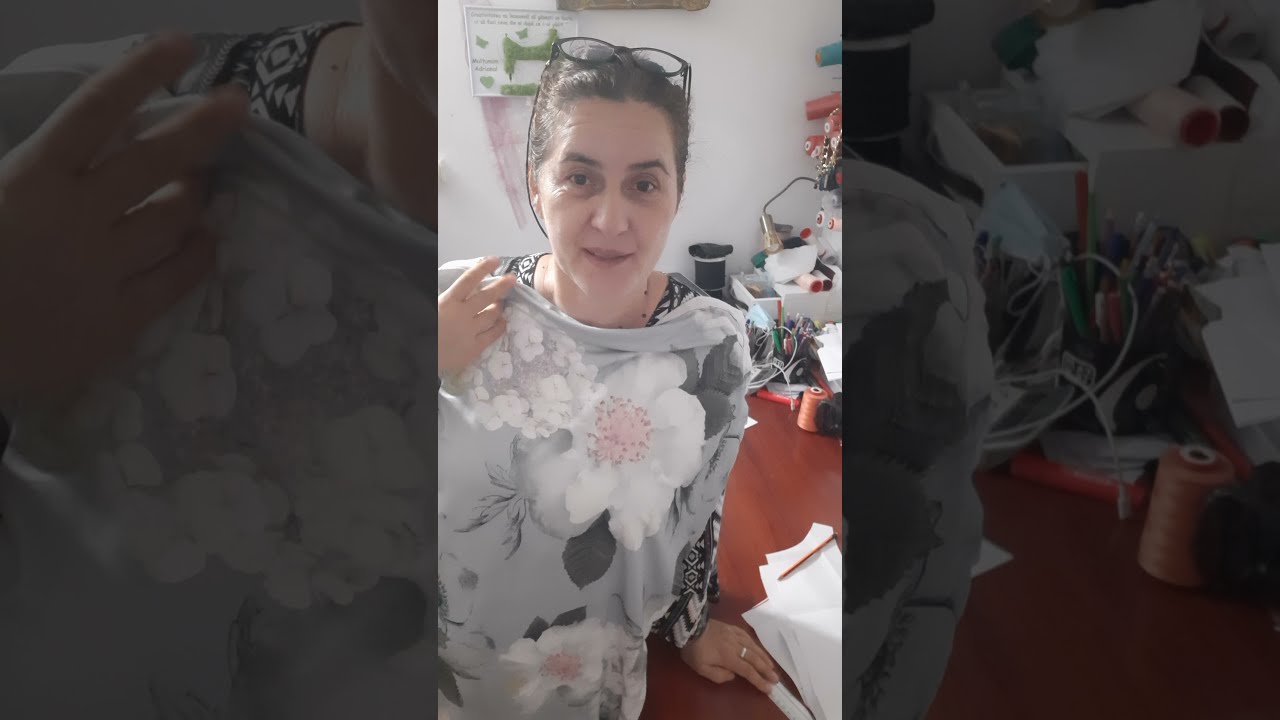 Bluza cu aripioare ,din jerse