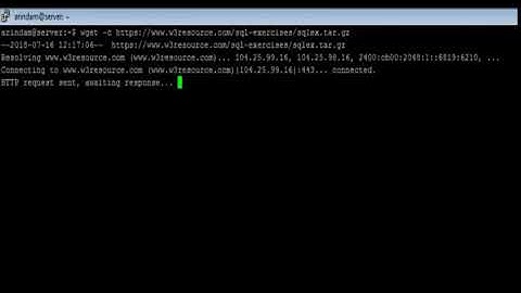 Linux - wget Command - w3resource
