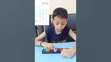 fast calculation with the help of abacus! #short #viral #abacus#genius