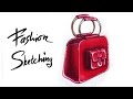 Рисуем скетч сумки. Fashion скетч сумки