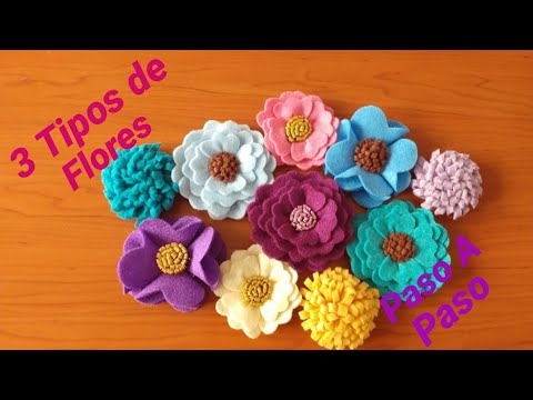 Video: Cómo Hacer Flores De Fieltro