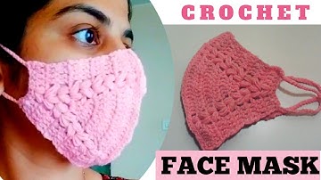How to Crochet Quick and Easy Face Mask #crochet Tutorial #crochet face mask #crochet mask #61