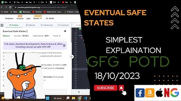 Eventual Safe States | gfg potd today | POTD | GFG Problem of the Day | C++ | @CodeThurst