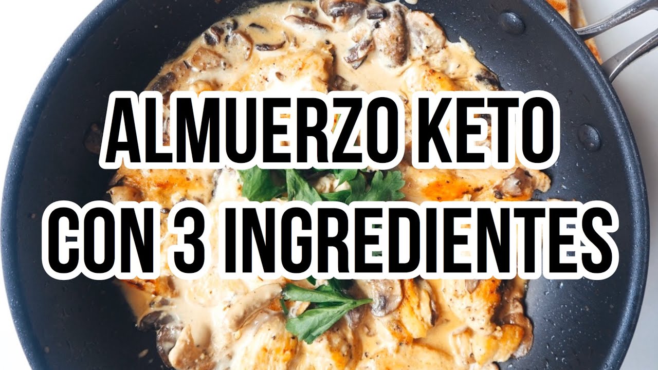 ? ALMUERZO KETO CON 3 INGREDIENTES | RECETA POLLO CON CHAMPIÑONES A LA  PIMIENTA | Manu Echeverri - YouTube