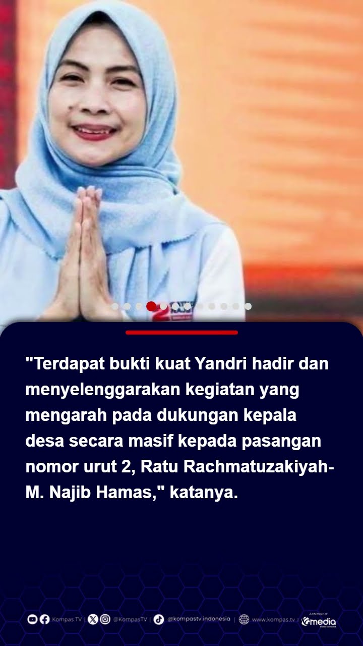 Mendes Yandri Terbukti Cawe-Cawe, MK Batalkan Kemenangan Sang Istri di Pilbup Serang #pilkada