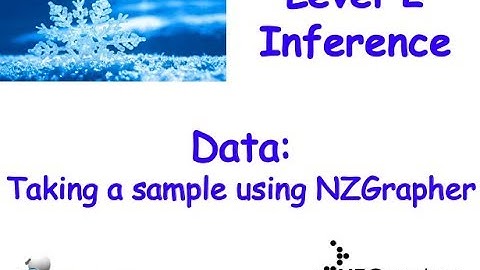 Level 2 Inference: Taking a sample with NZGrapher