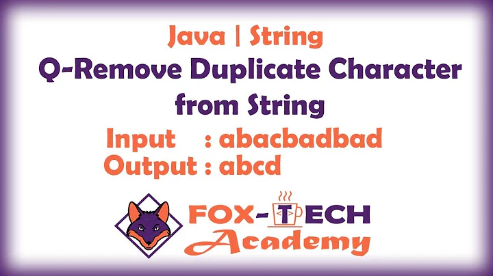 Remove Duplicate Character From String || Remove Repeated Character || Java Program