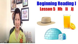 Beginning Reading 1 Lesson Hh Ii Jj Tutorial