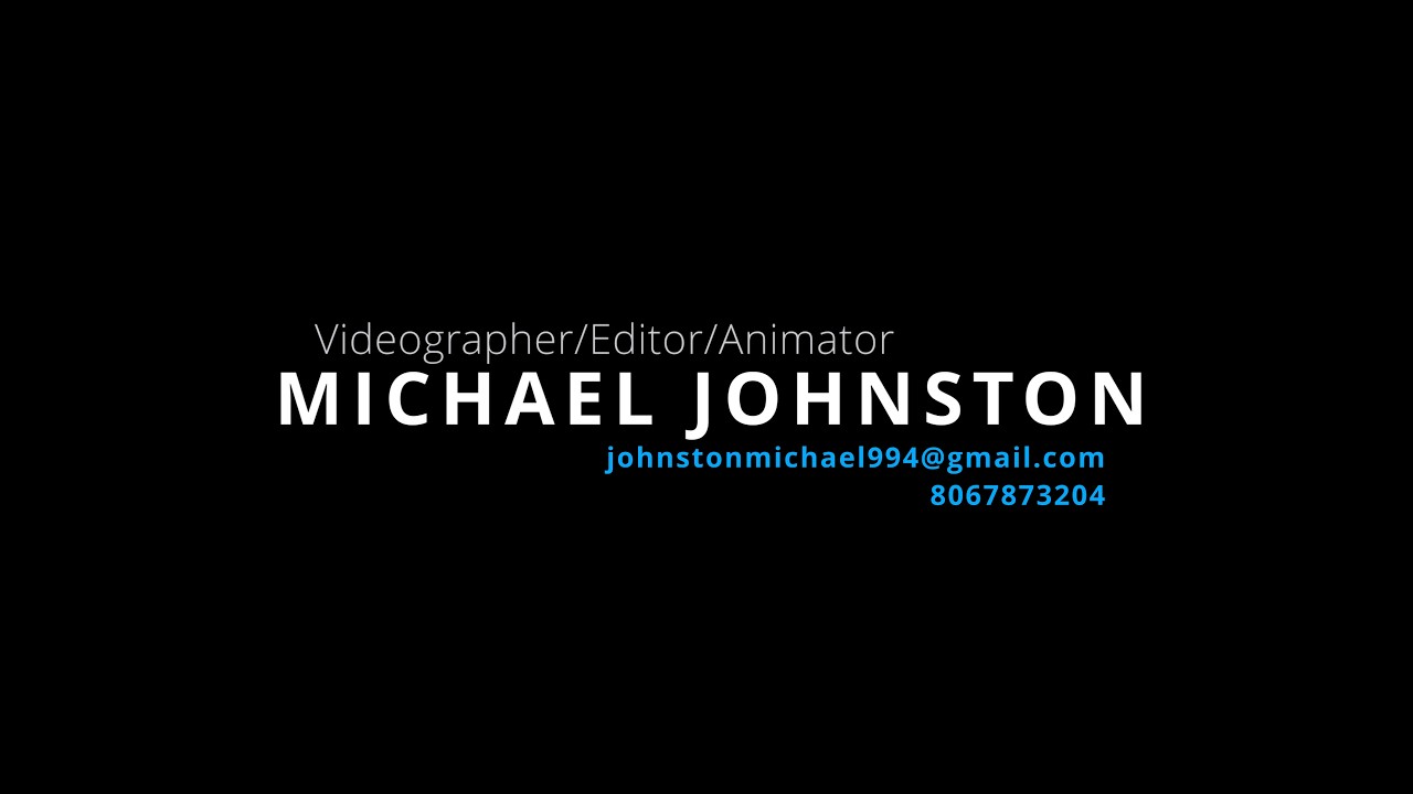 Michael Johnston Editing Reel 2026