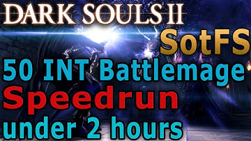 Dark Souls 2 (SotFS) 50 INT Sorcerer Speedrun (mostly melee) Any% PB