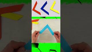 Как сделать Бумеранг из бумаги  / Оригами