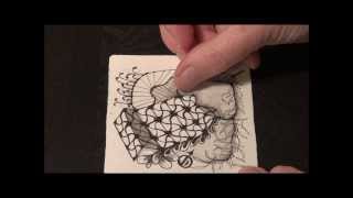Undine: Original Zentangle® pattern from Jane Dickinson, CZT