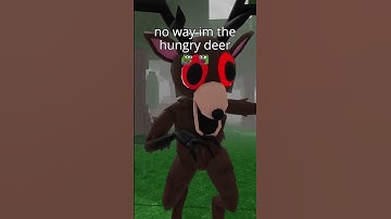 Thumbnail of IM A HUNGRY DEER in 99 Nights in the Forest Roblox True Story Ending Tips Funny Moments (no script)