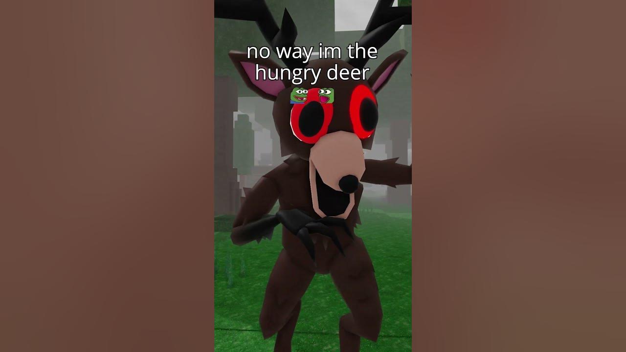 IM A HUNGRY DEER in 99 Nights in the Forest Roblox True Story Ending Tips Funny Moments (no script)