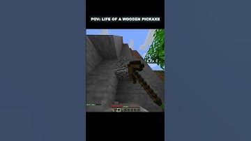 Life of a wooden pickaxe... #minecraft #memes #funny