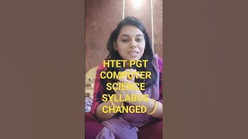 HTET PGT COMPUTER SCIENCE SYLLABUS CHANGED|| HOW TO PREPARE #nsclasses #computerscience