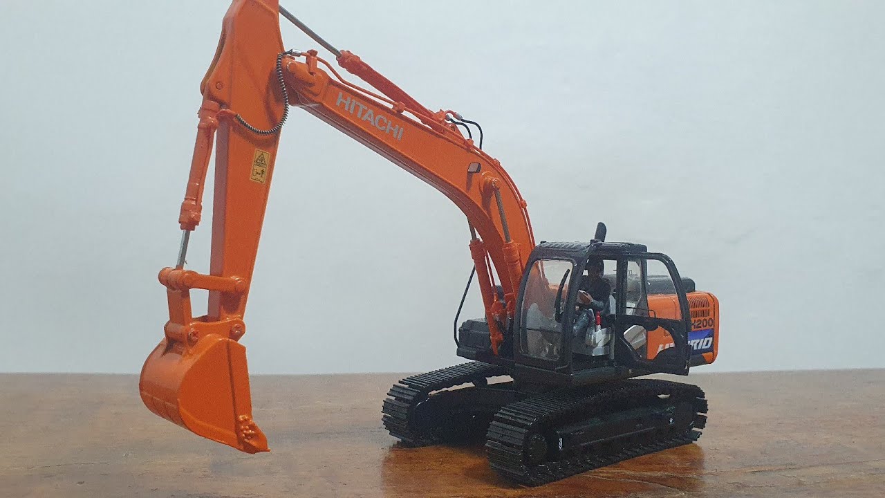 HITACHI ZH200 HYBRID ミニチュア Hitachi ZH200-5B HYBRID - Replicars | 1:50 - YouTube