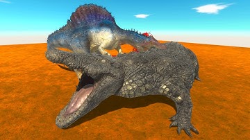 GIANT PURUSSAURUS VS CARNIVORE DINOSAURUS - Animal Revolt Battle Simulator