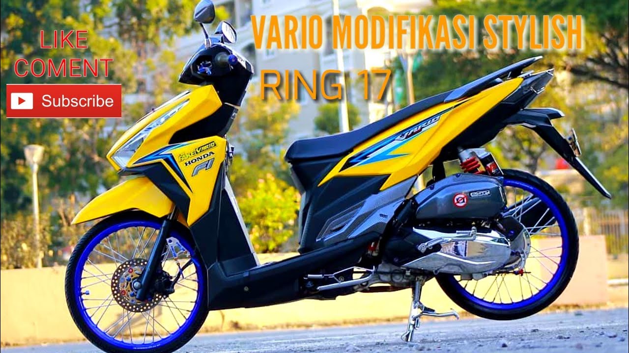 Modifikasi Stylish Honda VARIO Ring 17 Jari Jari YouTube