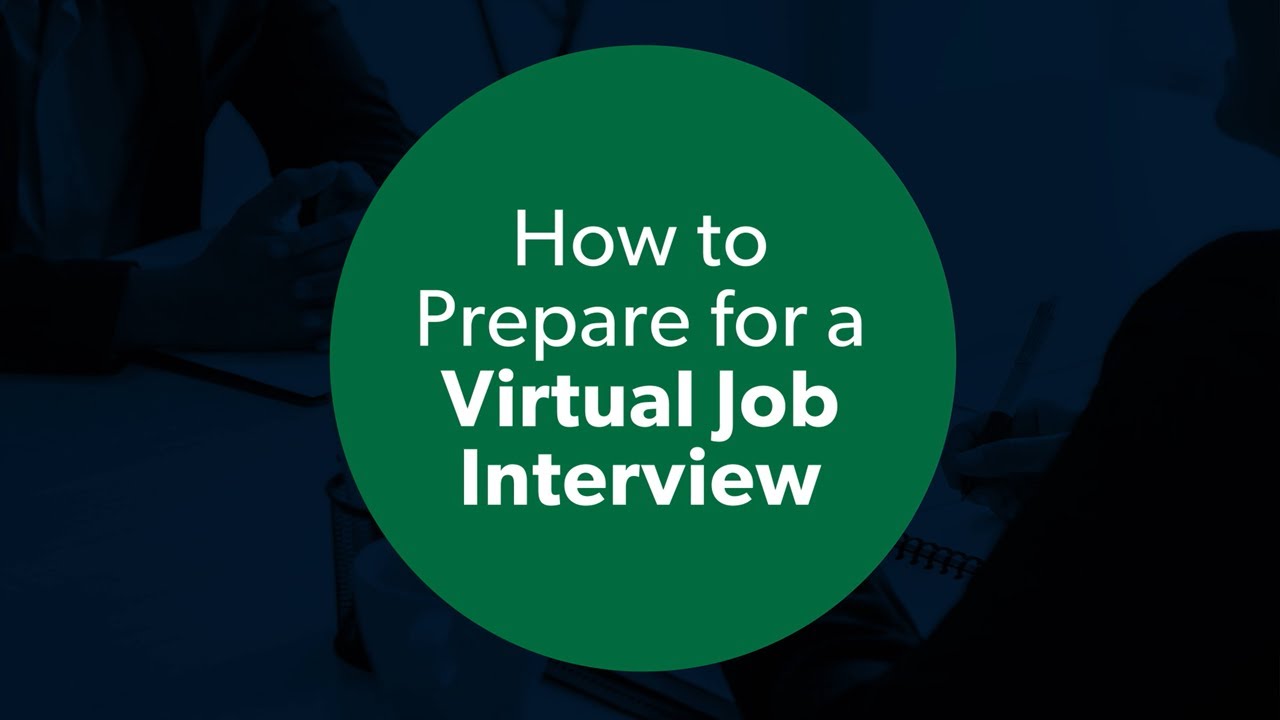 How to Prepare for a Virtual Interview - YouTube
