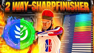 MY 6'8 PG "2-WAY SHARPFINISHER" SAVED ME IN NBA 2K24! TALLEST GUARD BUILD w/ BEST ANIMATIONS +JUMPER