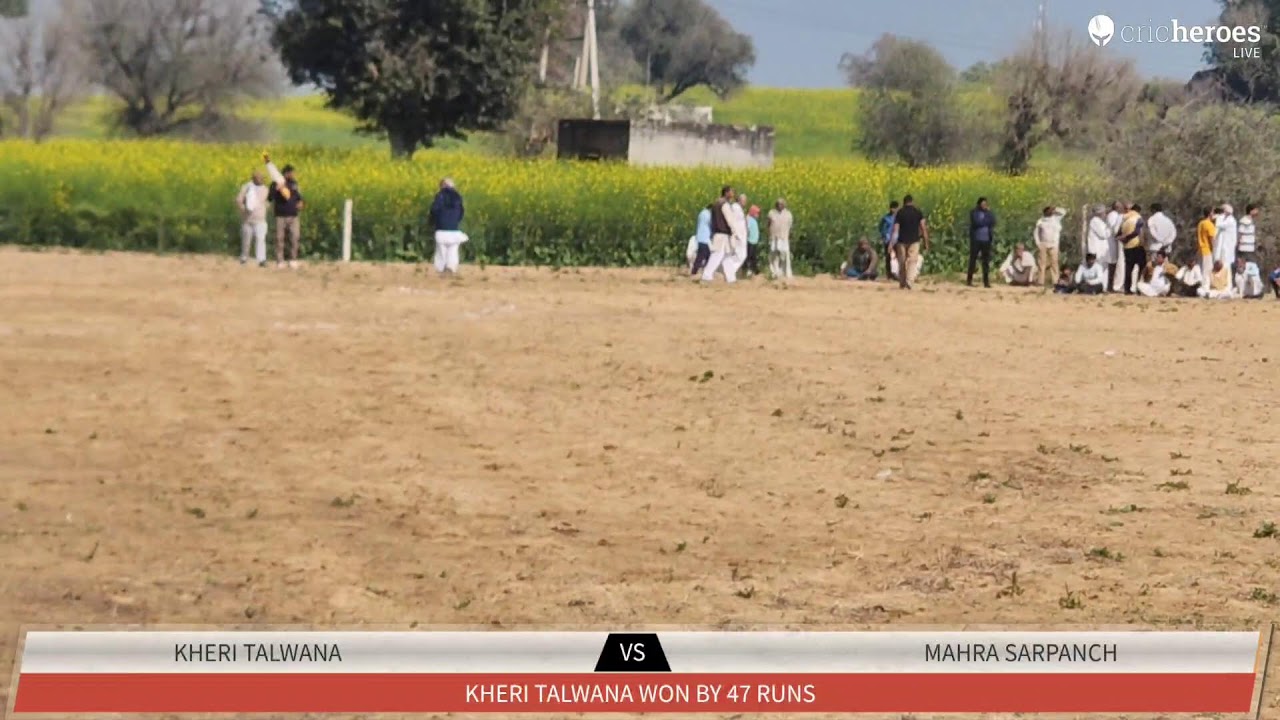 Kheri talwana vs Mahra Sarpanch live cricket match | Mehra cricket tournament  live - Mehra cricket