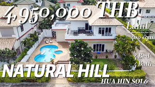 Two Storey 4 Bed Pool Villa For Sale -Natural Hill Hua Hin Soi 6 (TP904) Price 4,950,000 THB (SOLD)