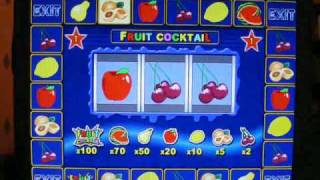 Slot machine fruit cocktail blank bonus