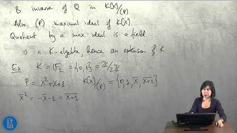 1.2 algebraic elements Minimal polynomial
