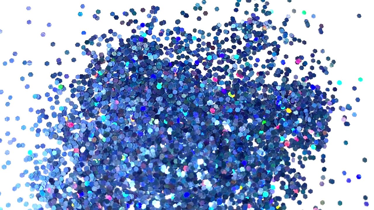 GlitterHippo.com Chunky Holo Glitter - High Beams - Indigo Blue Holographic Glitter 1/24"