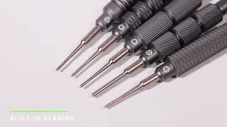 5PCS of Kingsdun 3D Batch Heads Full Set Precision Screwdriver A B C D E for Mobile Repair