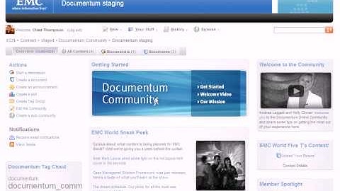 Create a document - EMC Documentum Community
