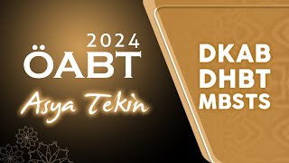 2024 KPSS - DKAB - DHBT - MBSTS ALAN BİLGİSİ KONU ANLATIM VİDEOLARI - ASYA TEKİN