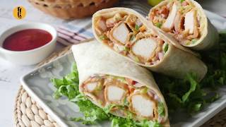 Dynamite Chicken Wrap Recipe By Food Fusion