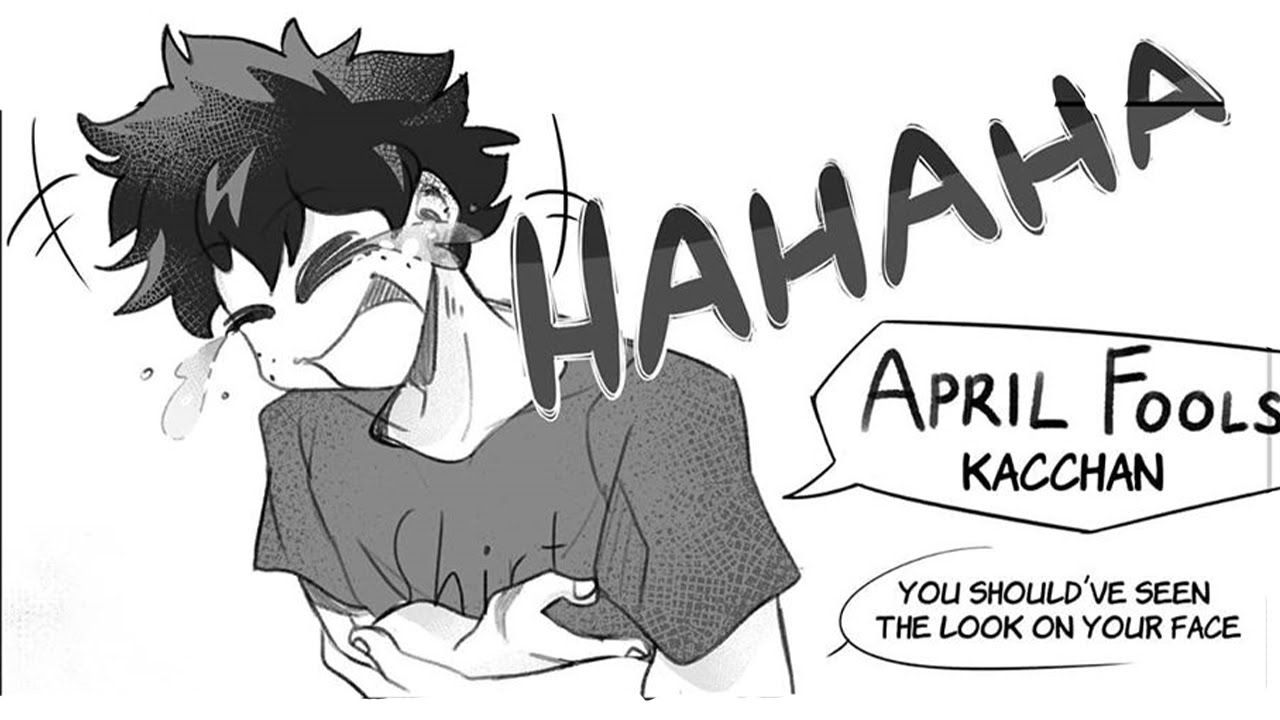 Первоапрельская дура! Бакудеку, моя геройская академия, комикс-дубляж